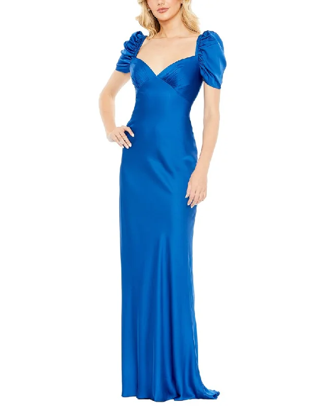 Women's Elegant Evening Outfit Mac Duggal Empire Waist Gown