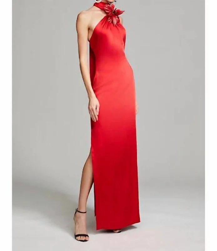 Women's Contemporary Clothing Yulia Gown In Pinotage