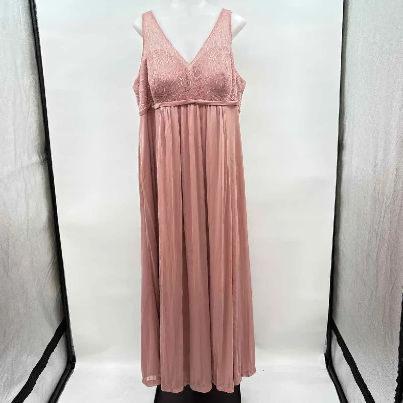 Women's Casual Attire Azazie Women's Size 22 Dusty Rose Lace Gown/Evening Wear