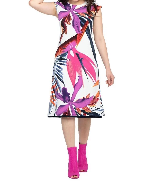 Women's Fashion Clothing Reversible Susi A-Line Dress In Fanny/ivy