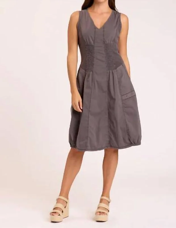 Extreme Clearance Deals Gibbon Tank Dress In Basalt Pigment