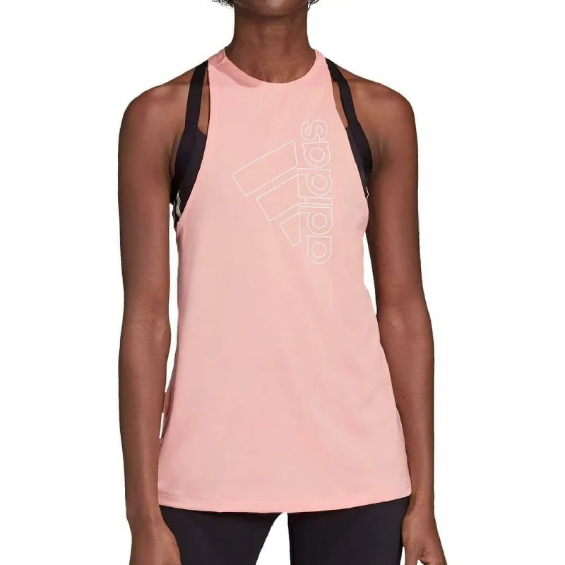 Women's Vintage-Inspired Clothing adidas Badge Of Sport Womens Training Vest Tank Top - Pink