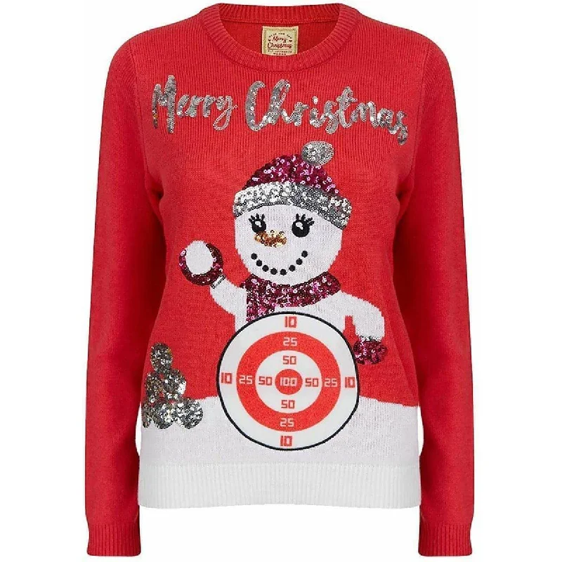 Women's Formal Event Outfit Christmas Snowball Target Novelty Womens Christmas Jumper