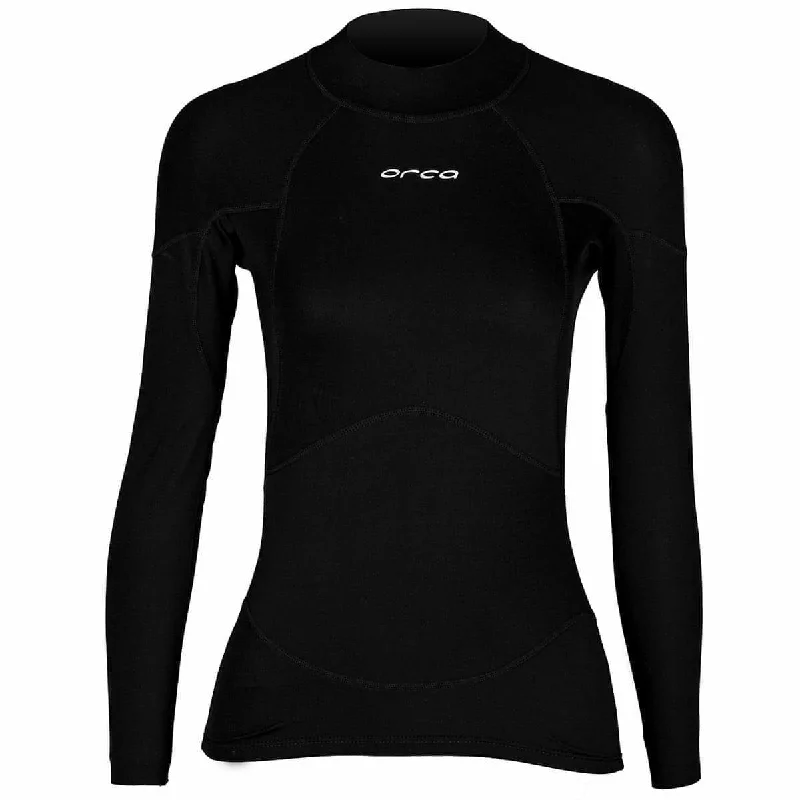 Fashionable Women's Clothing Orca Neoprene Long Sleeve Womens Base Layer Top - Black Fashionable Women's Clothing Orca Neoprene Long Sleeve Womens Base Layer Top - Black