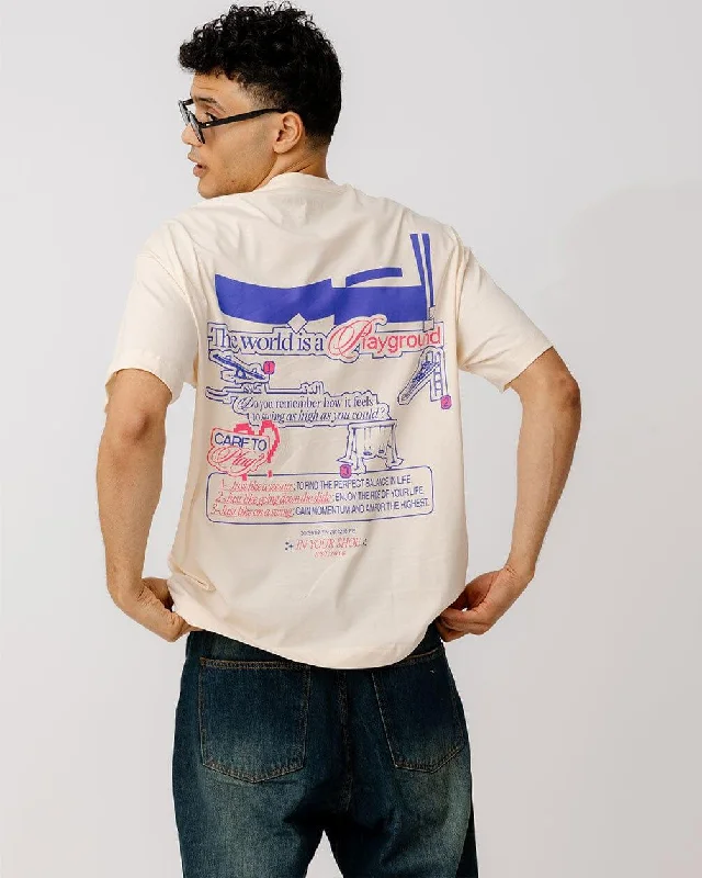 Women's Clothing For Travel Playground Printed Oversized Tee