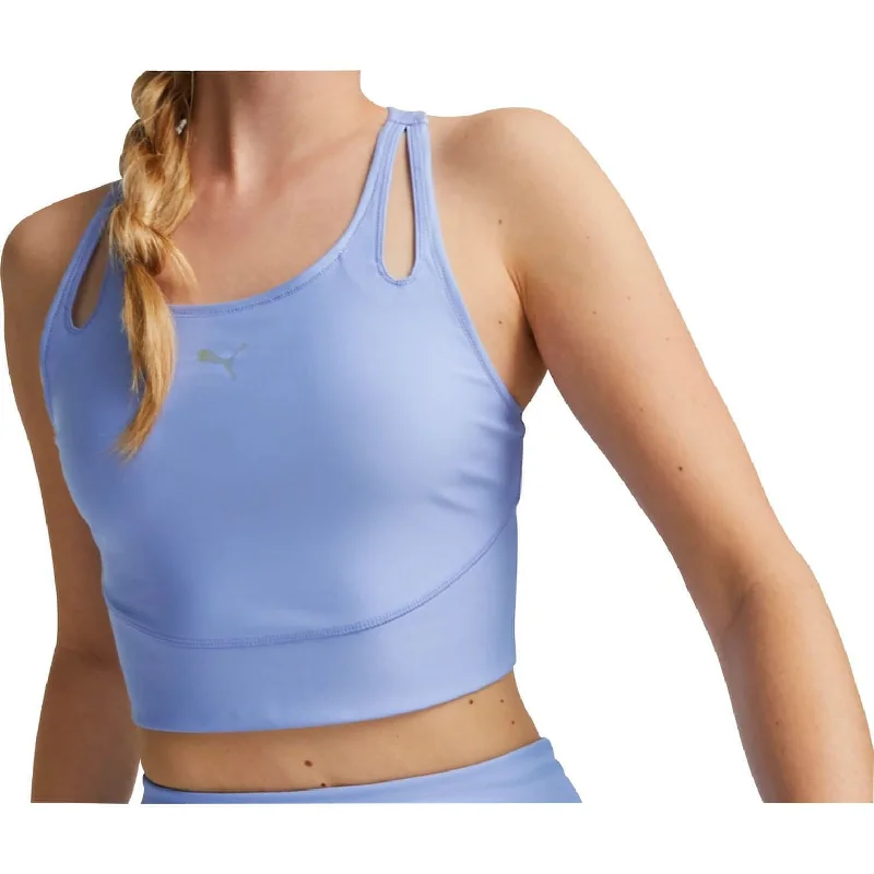 Women's Holiday Clothing Puma Run Ultraform Womens Running Cropped Vest Tank Top - Purple Women's Holiday Clothing Puma Run Ultraform Womens Running Cropped Vest Tank Top - Purple