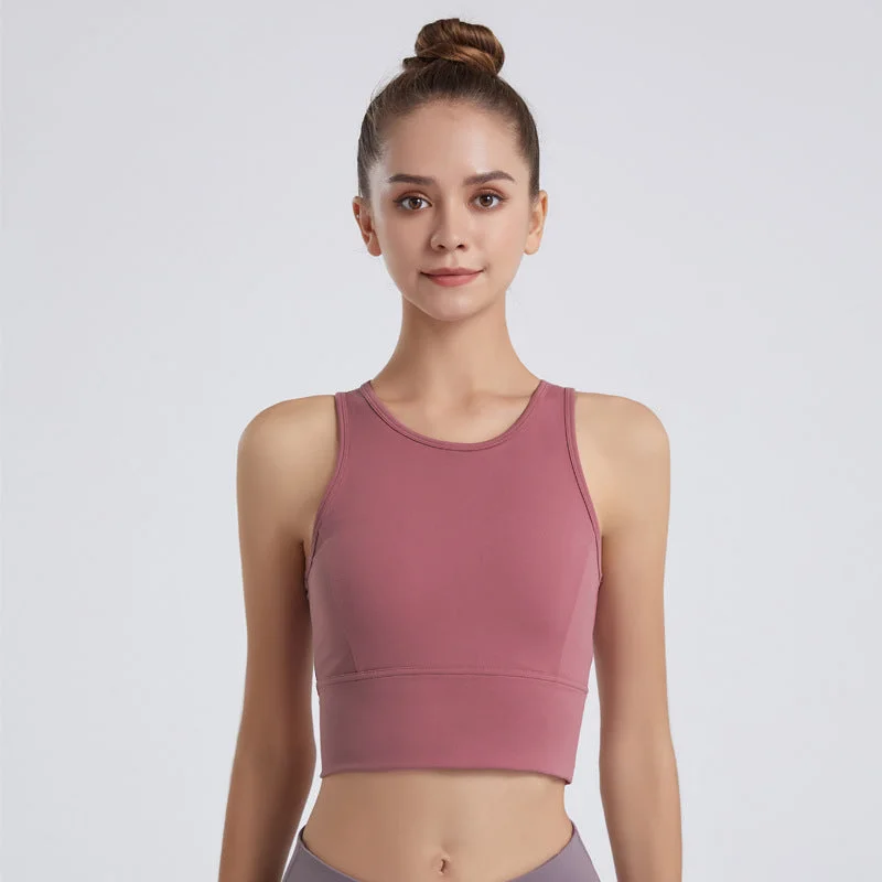 Comfortable Lounge Clothing Sleeveless Yoga Top with Mesh Back