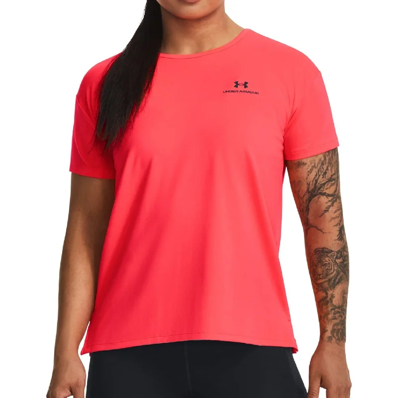 Stylish And Comfortable Clothing For Women Under Armour Rush Energy 2.0 Short Sleeve Womens Training Top - Pink Stylish And Comfortable Clothing For Women Under Armour Rush Energy 2.0 Short Sleeve Womens Training Top - Pink