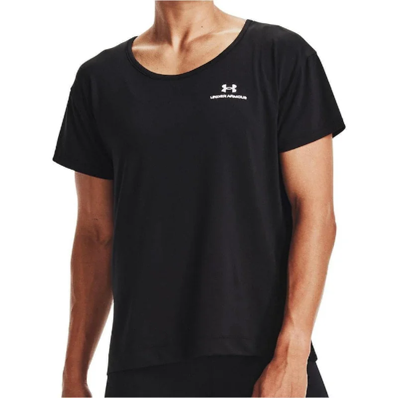 Women's Vintage Garments Under Armour Rush Energy Core Short Sleeve Womens Training Top - Black