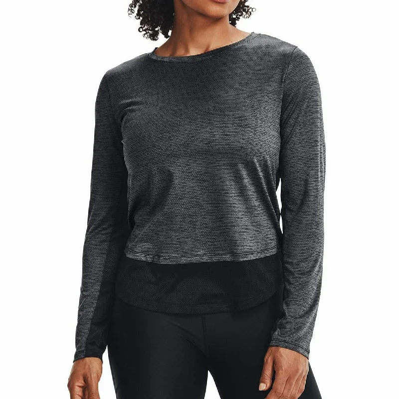 Women's Clothes For Outdoor Events Under Armour Tech Vent Long Sleeve Womens Training Top - Black