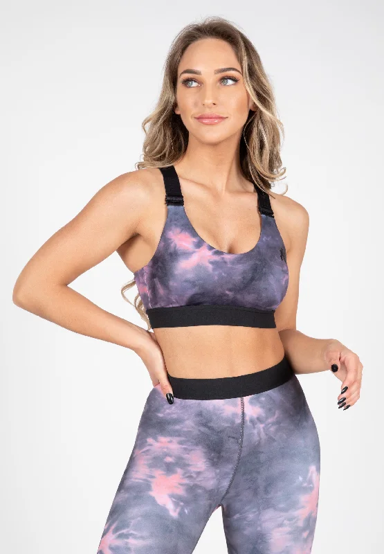 Luxury Women's Clothes Colby Sports Bra - Gray/Pink