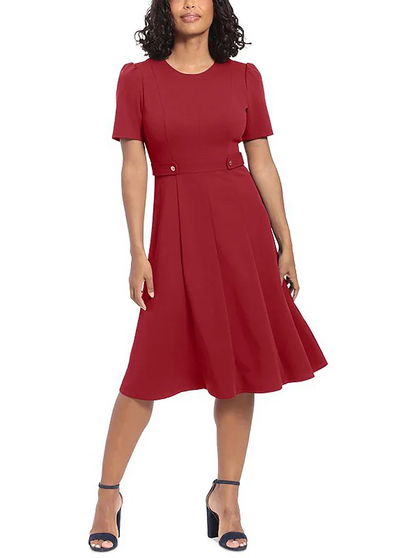 Women's Clothing For Everyday Wear Plus Womens Cocktail Midi Fit & Flare Dress