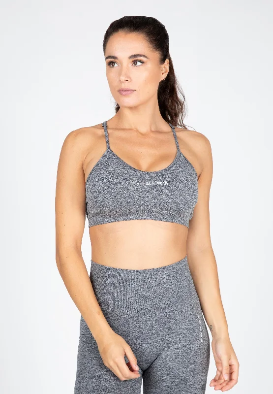 Classic Clothes For Women Quincy Seamless Sport Bra - Gray Melange