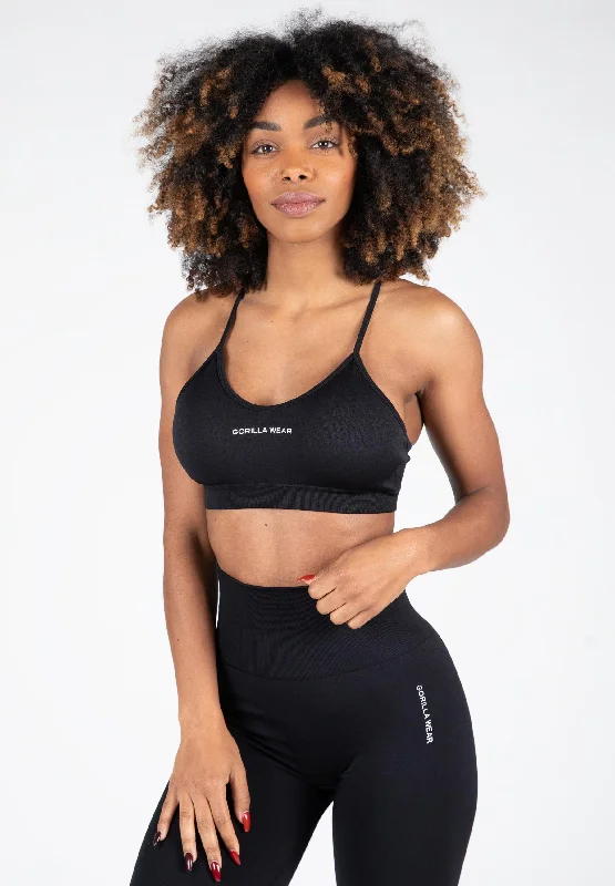 Women's Evening Clothing Quincy Seamless Sport Bra - Black