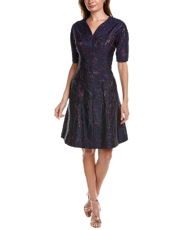 Charming Women's Clothes For Special Events Teri Jon by Rickie Freeman Jacquard Cocktail Dress