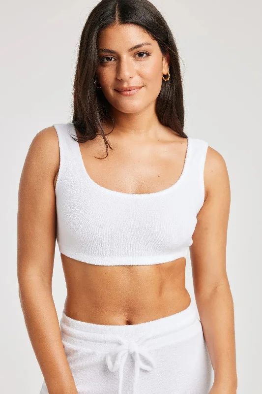 Women's Cozy Outfit For Lounging Terry Bralette