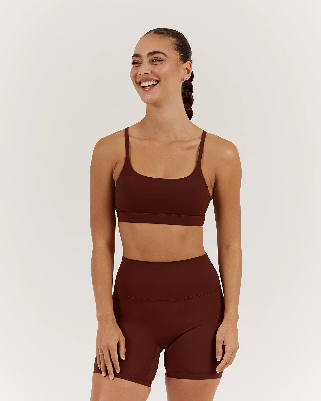 Timeless Women's Apparel LUXE ASH BRA - CHOCOLATE