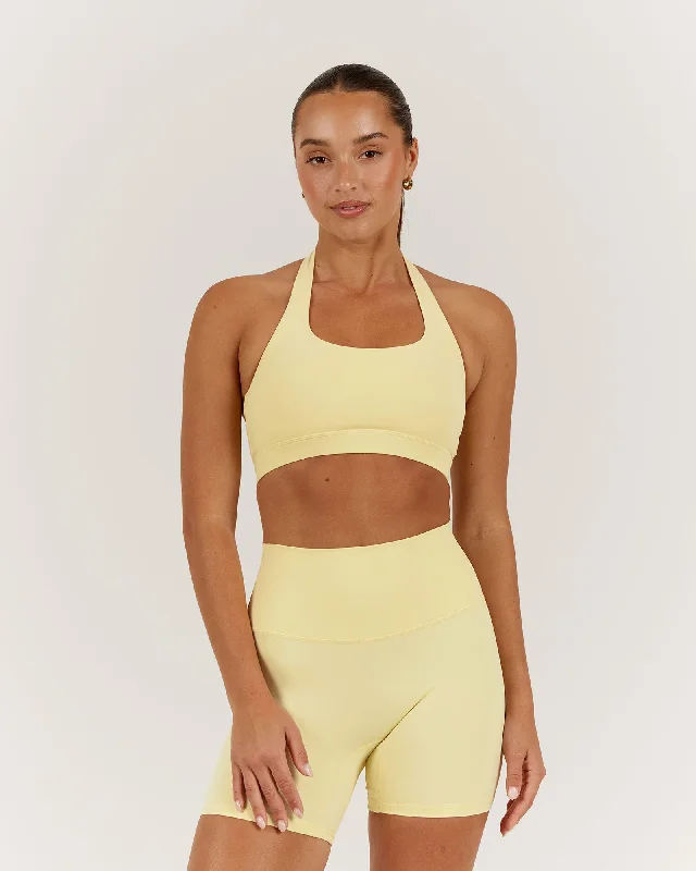 Women's Activewear Garments LUXE HALLY BRA - BUTTER