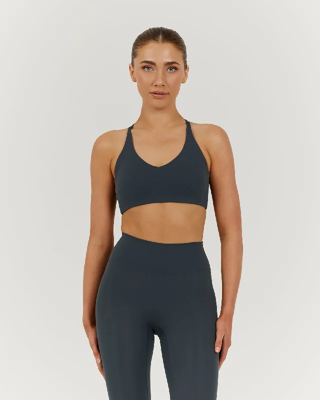 Women's Sporty Clothes LUXE KELSEY BRA - ALLOY